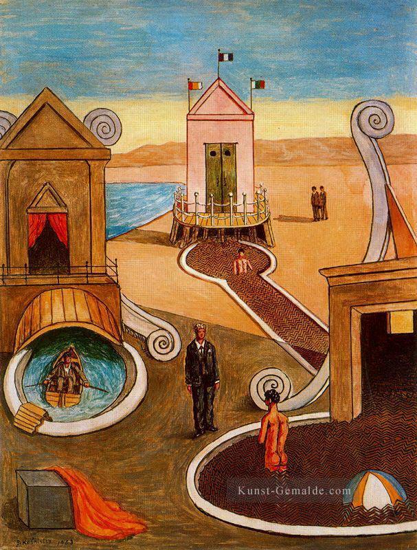 Das geheimnisvolle Bad Giorgio de Chirico Metaphysical Surrealismus Ölgemälde